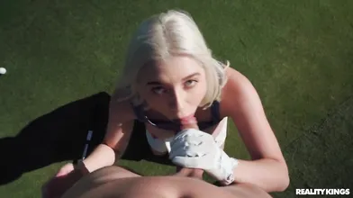 Picking Up A Juicy Blonde On A Golf Course - Gia Ohmy