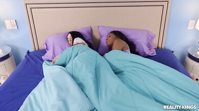 Interracial Lesbian Sex Then Both Of Them Fucked Hard - Nadia Jay, Amber Wildee