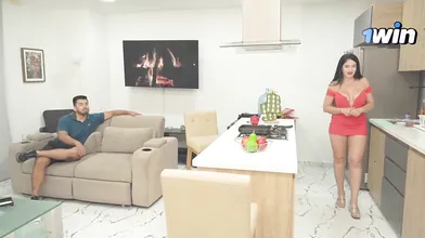 Husband's friend stays to remind me of kitchen sex, MILF, and best porn!