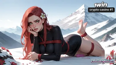 Sexy redhead orgasms on snowy mountain, biotch sobs out for more as muscular man
