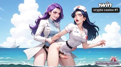 Purple-haired vixen takes on the waves for a steamy beach fuckfest session, and