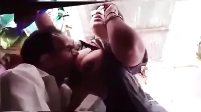 Uncle Sucking Cheating Bhabhi Boobs