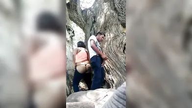 Indian Lovers Sneaky Outdoor Fuck (Quickie)