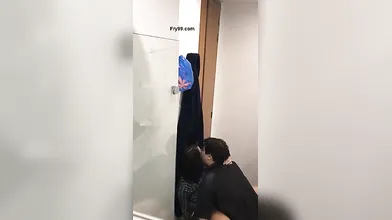 Couple Having Sex In The Toilet At The Party