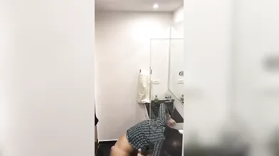 Couple Having Sex In The Toilet At The Party