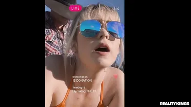 Lilly Bell Gets Horny During Livestream In The Desert - Scott Nails