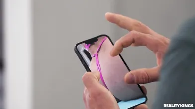 Bella Blu Can't Believe Her Eyes When She Catches Scott Jerking Her Pics! - Scott Nails