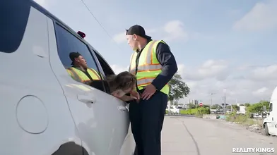 Spoiled College Girl Brandy Renee Banged By Tow Truck Driver