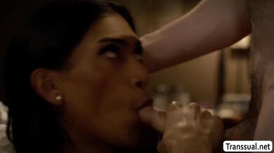Fucking my horny TS patient late at night