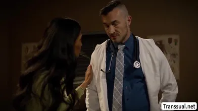 Fucking my horny TS patient late at night