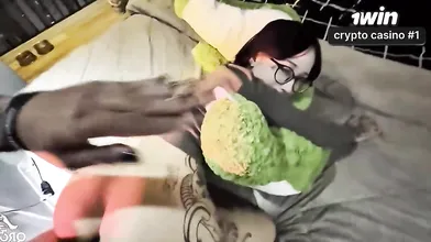 THANKFUL Amberzinha Brazil XXX ecstatic after winning a plush toy, her gratitude