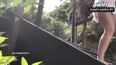 Hot wifey Thay Ksada fuckin' with the water delivery fellow - with English subti