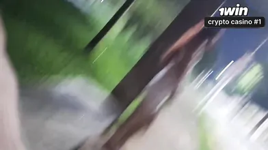 Risky getting off at the bus stop next to the super hot girl!