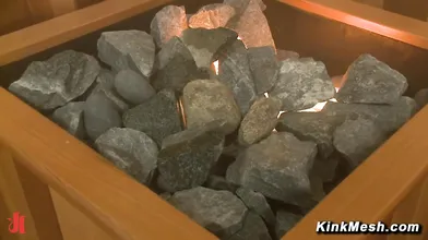 Thrilling Threesome With Holly Hanna Krissy Lynn And Nickey Huntsman in The Sauna