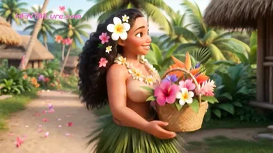 Big Ass Beauty Moana Fucked In Group By Tribal Villagers