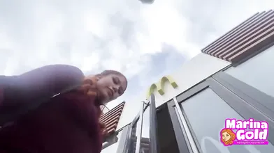 Cumwalk Bukkake To Mcdonalds