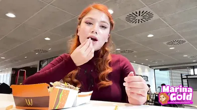 Cumwalk Bukkake To Mcdonalds