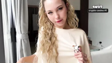 Skinny, natural Asian with a steamy blowjob jiggles in orgasmic bliss!