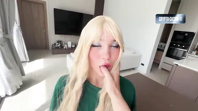 My 18-25 y/o inexperienced Asian stunner gives me the best homemade oral job and