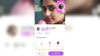 Smiley telugu chamet nude show