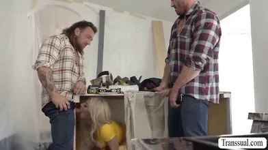 Letting my husbands worker fuck me in the ass