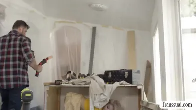 Letting my husbands worker fuck me in the ass