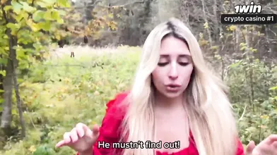 Portal unlocks angel's secret slot for super-fucking-hot stiff pound in woods -