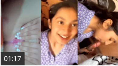 Just Turned 18 Petite Slut First Nude Show & Steamy Blowjob