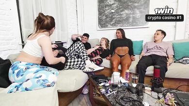 With pals, game night turns into fledgling orgy - greatest XXX!