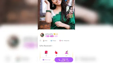 Telugu beautiful curvy Chamet nude show