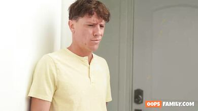 Save my humid ass, stepbro! A horny, big-titted, hairy-pussy teen needs your har