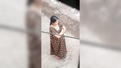 Beautiful aunty waiting for her lover to have sex with him.