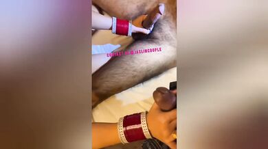 Jaslin kaur giving BJ to hubby and client