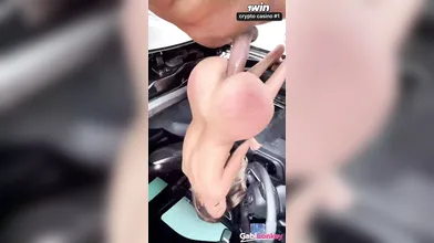 Mouthwatering breezy gets pecker demolished in car by large chisel - greatest XX