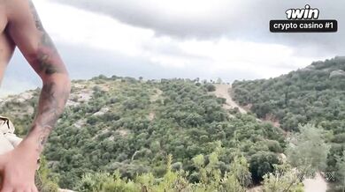 Outdoor fucky-fucky with a mountain doll in Argentina. Amateur oral pleasure lea