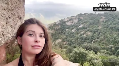 Outdoor fucky-fucky with a mountain doll in Argentina. Amateur oral pleasure lea
