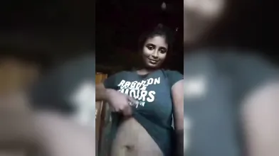 Gouthami Reddy Manthena showing nude milky boobs & pressing hardly in bedroom