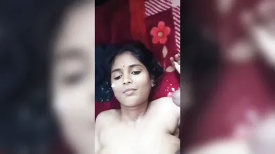 Gouthami Reddy Manthena fucking with cousin brother in bedroom and cum on face