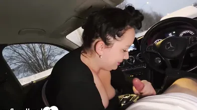 Big Tit Co-worker Giving Me A Head After Work