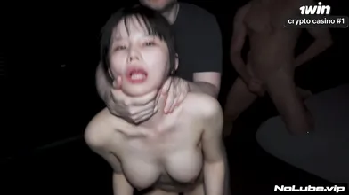 Japanese cutie gets gangbanged for the 1st time - amazing HD porn!