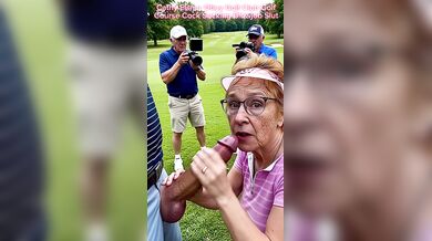 Golf Course Slut Cathy Golf Blowjob Filmed Sucking Off Cock Porn on The Fairway