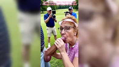 Golf Course Slut Cathy Golf Blowjob Filmed Sucking Off Cock Porn on The Fairway