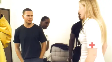 Blacks On Cute Blonde Nurse Gangbang ENHANCED 16/9e
