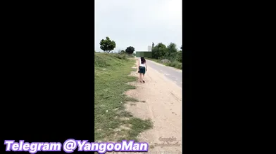 Sexyindianwife Outdoor Cloths Removing Nude Dare Telegram @YangooMan