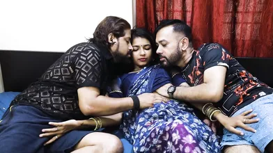 Indian Bhabi And Her Neighber Boys Hardcore Threesome Fucking