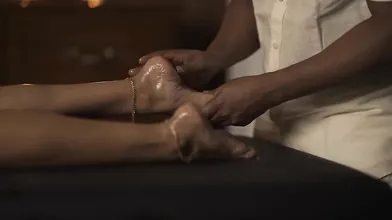 Desi Big Boobs Busty MILF Having Ayurvedic Massage