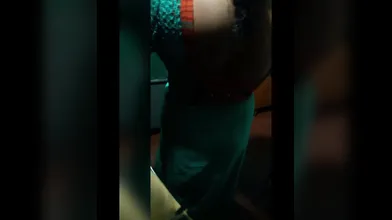 Desi wife saree change