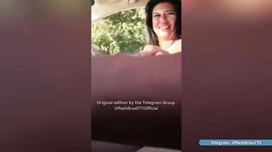 Flash Big Dick For Aunt In Car Ride