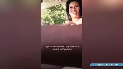 Flash Big Dick For Aunt In Car Ride