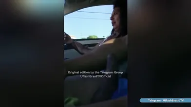 Flash Big Dick For Aunt In Car Ride